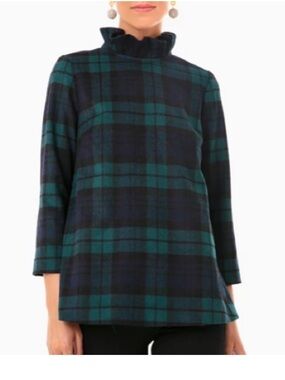 NWT Tuckernuck Blackwatch Plaid Faye Blouse